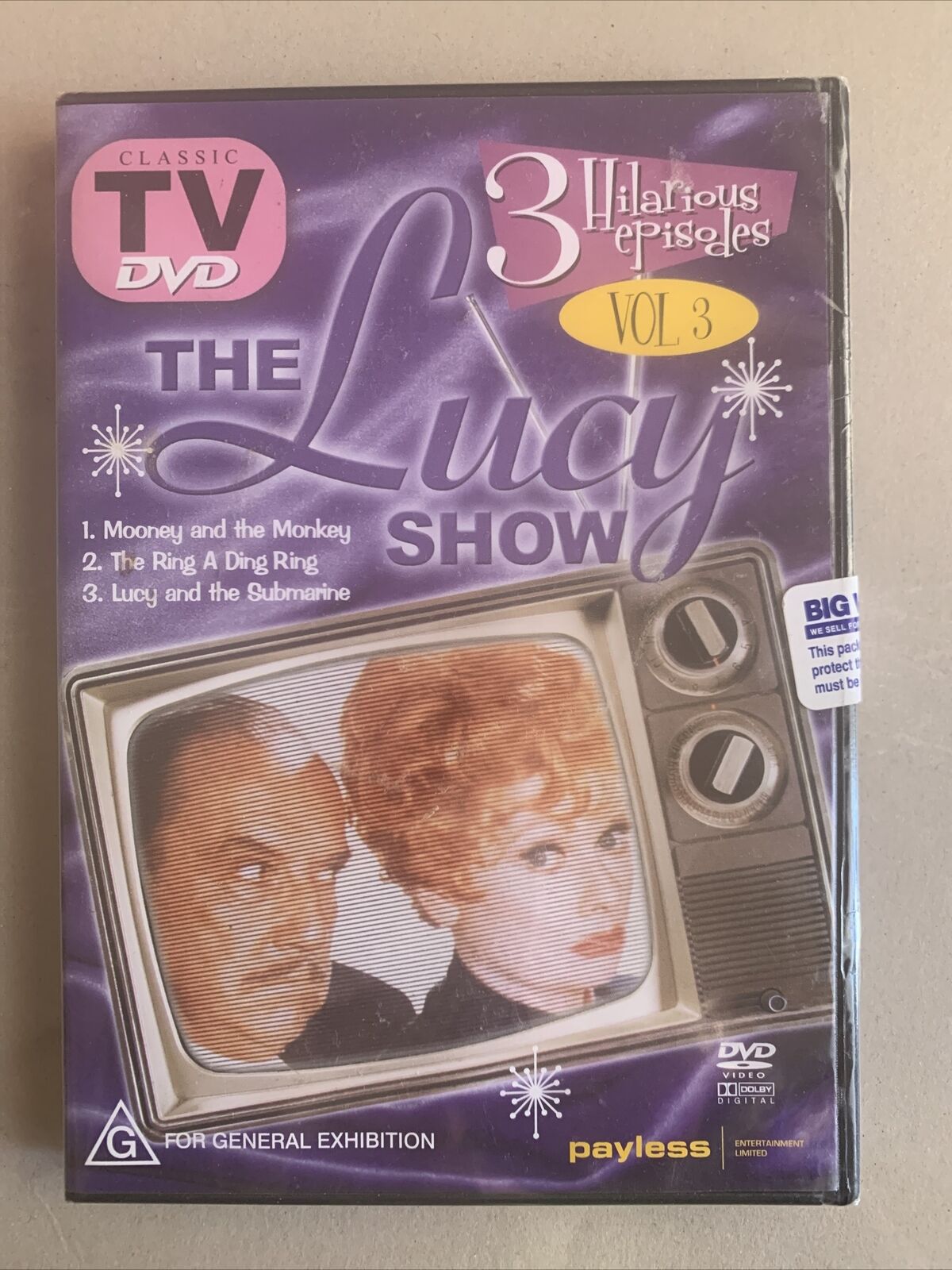 DVD THE LUCY SHOWS Vol 3 3 Hilarious  Episodes Slapstick Sealed Lucille Ball NEW