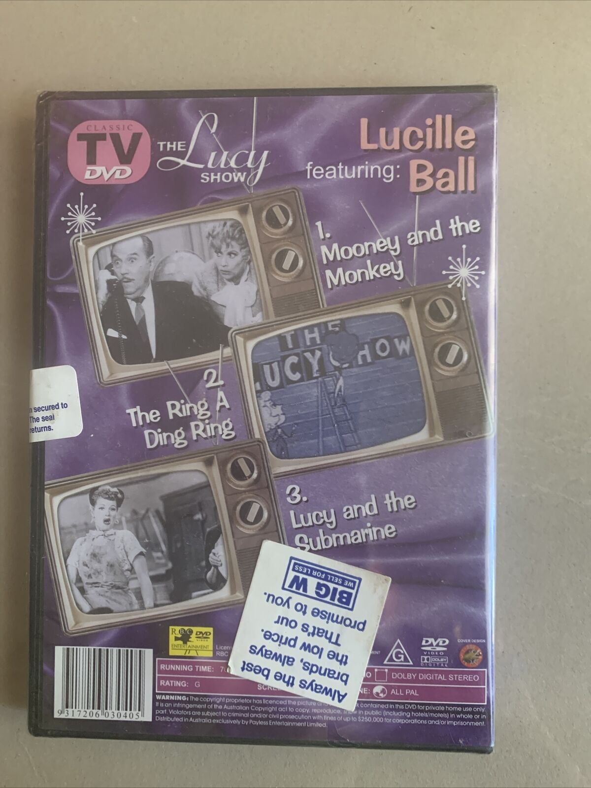 DVD THE LUCY SHOWS Vol 3 3 Hilarious  Episodes Slapstick Sealed Lucille Ball NEW