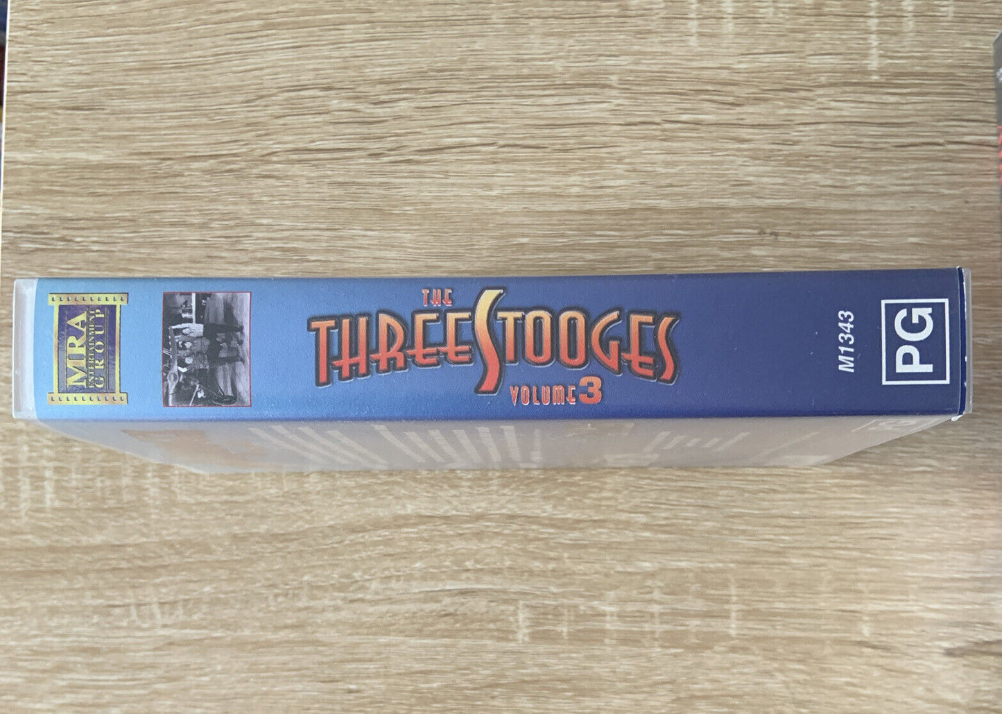 VHS THE THREE STOOGES Volume 3 5 Episodes 90 Min Larry Curly Moe Video Tape