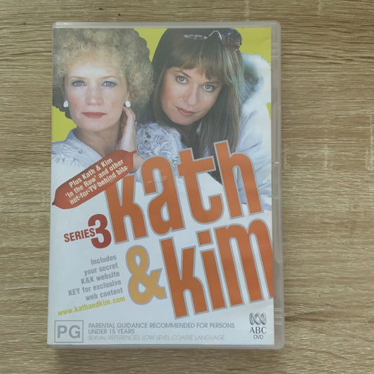 DVD KATH & KIM Series 3 2004 R4 Jane Turner Gina Riley Australian TV 2 Disc Set