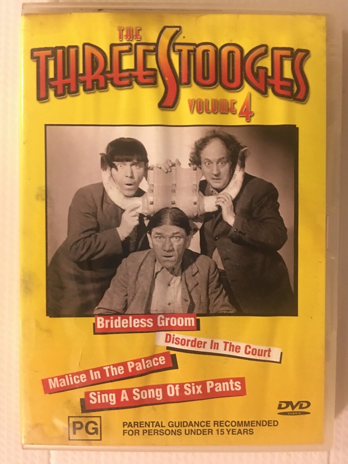DVD THE THREE STOOGES Volume 4 New w Defects Disc Perfect DVD Cover Watermarked