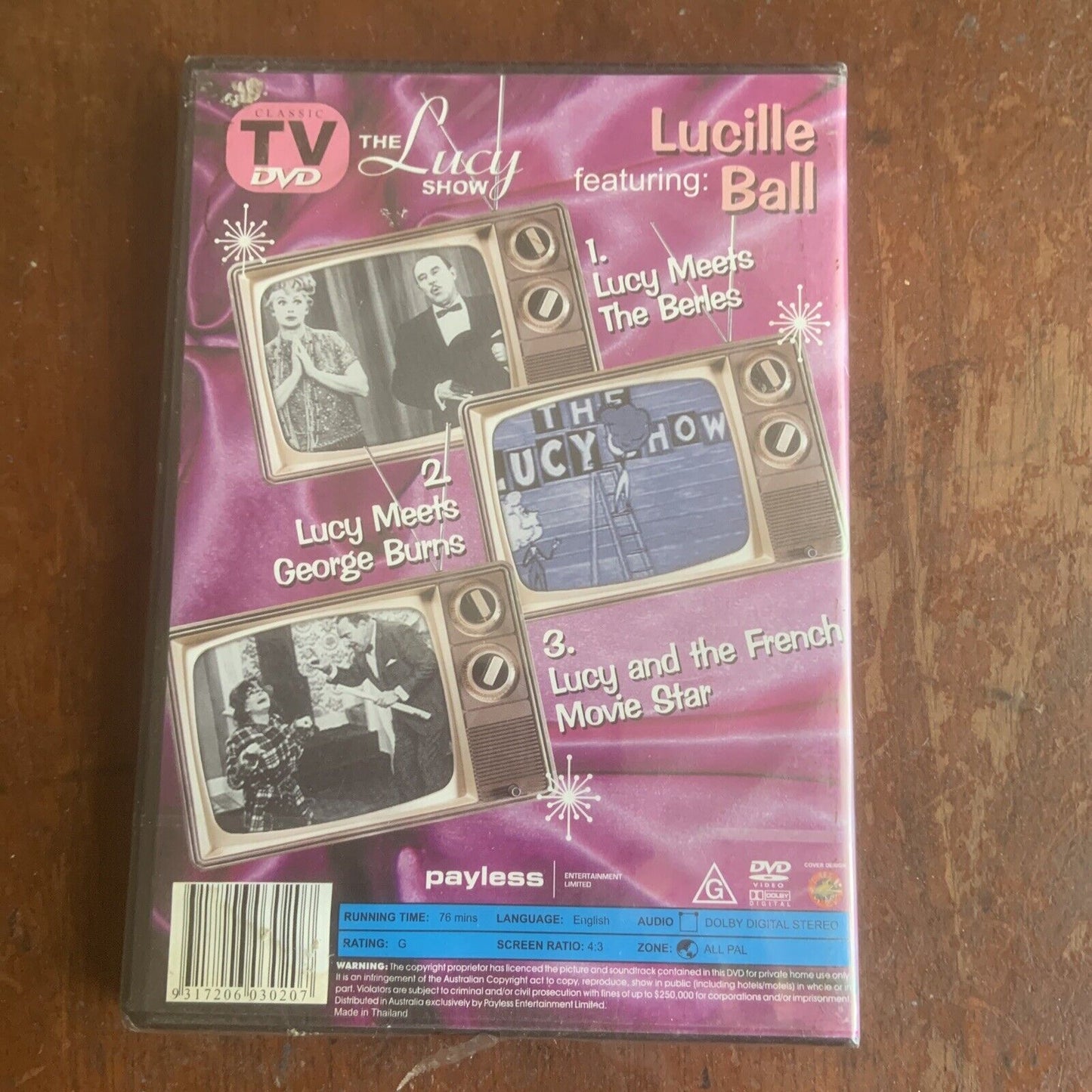 DVD THE LUCY SHOW VOL 1 3 Hilarious Episodes Slapstick Comedy Lucille Ball NEW