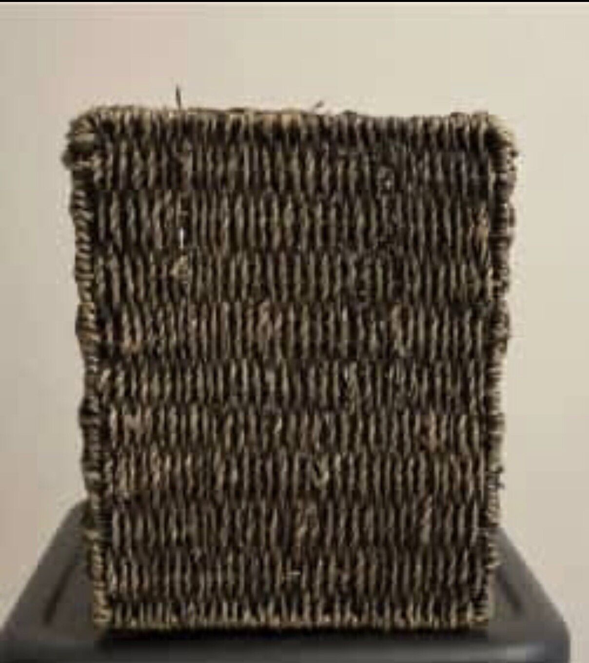 25cm Seagrass Basket Jute Sisal Twine Hand Woven Storage Organiser  Handle AE156
