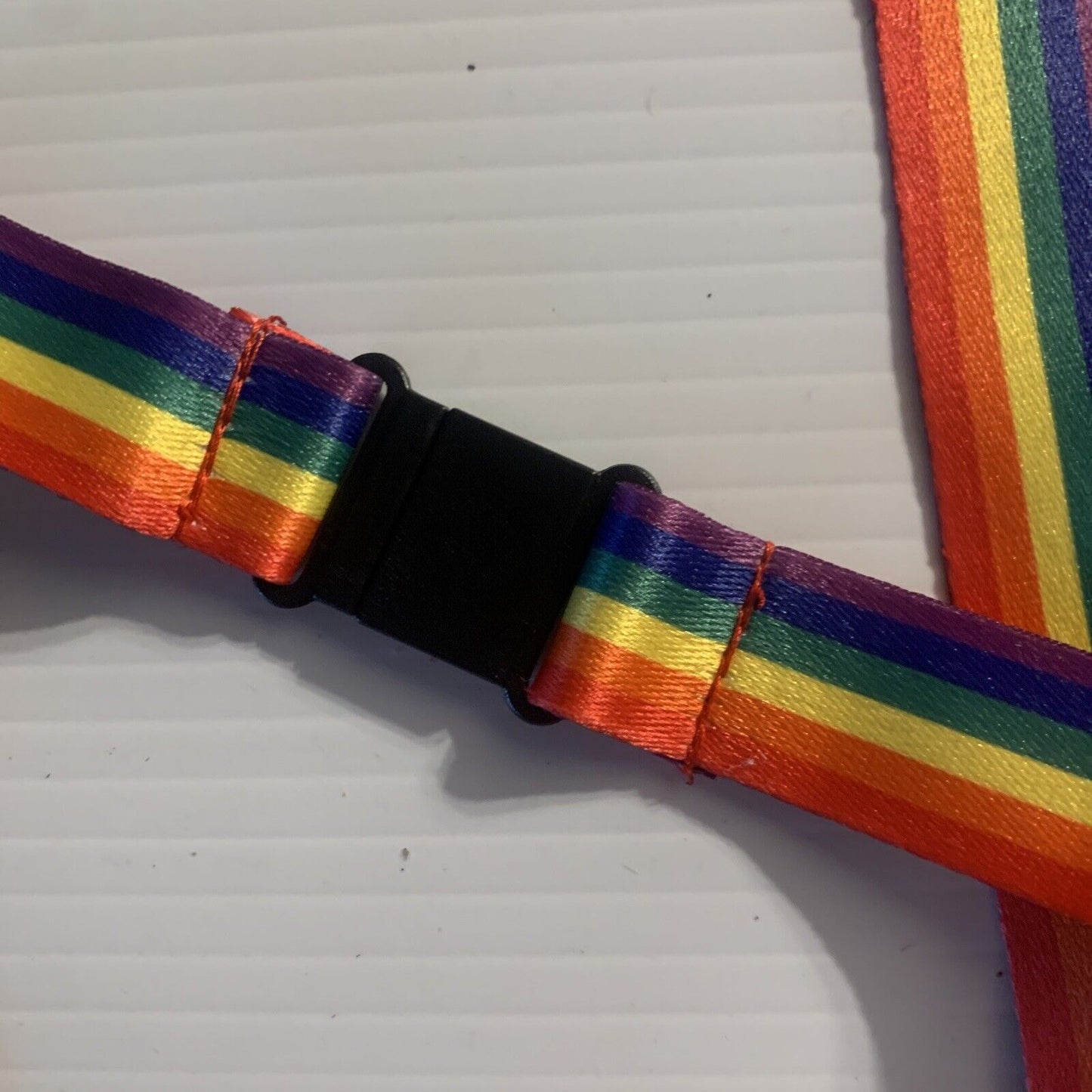 4x Rainbow Coloured Neck LANYARD Strap Phone ID Badge Keys Holder NEW