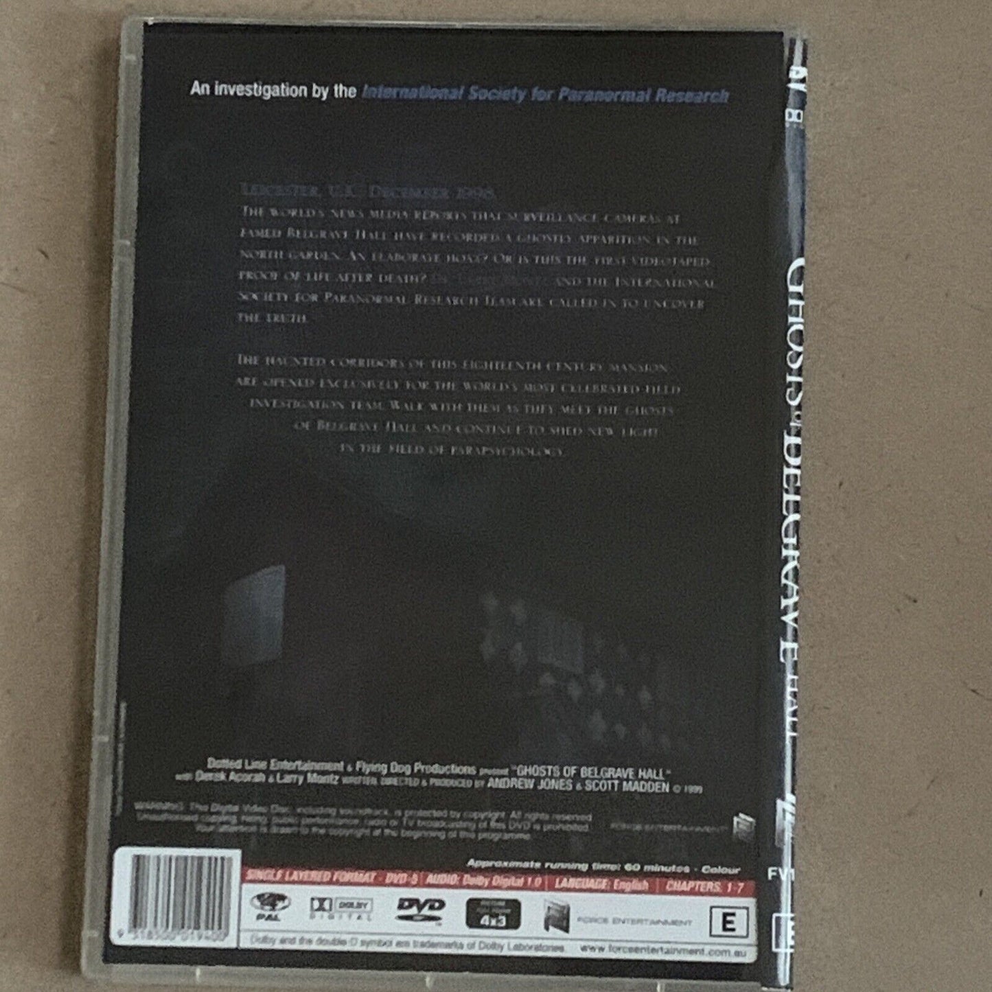 DVD Ghosts of Belgrave Hall R4 Investigation Paranormal Ghosts Poltergeists NEW