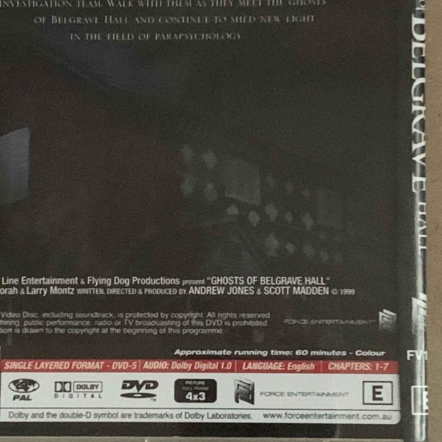 DVD Ghosts of Belgrave Hall R4 Investigation Paranormal Ghosts Poltergeists NEW