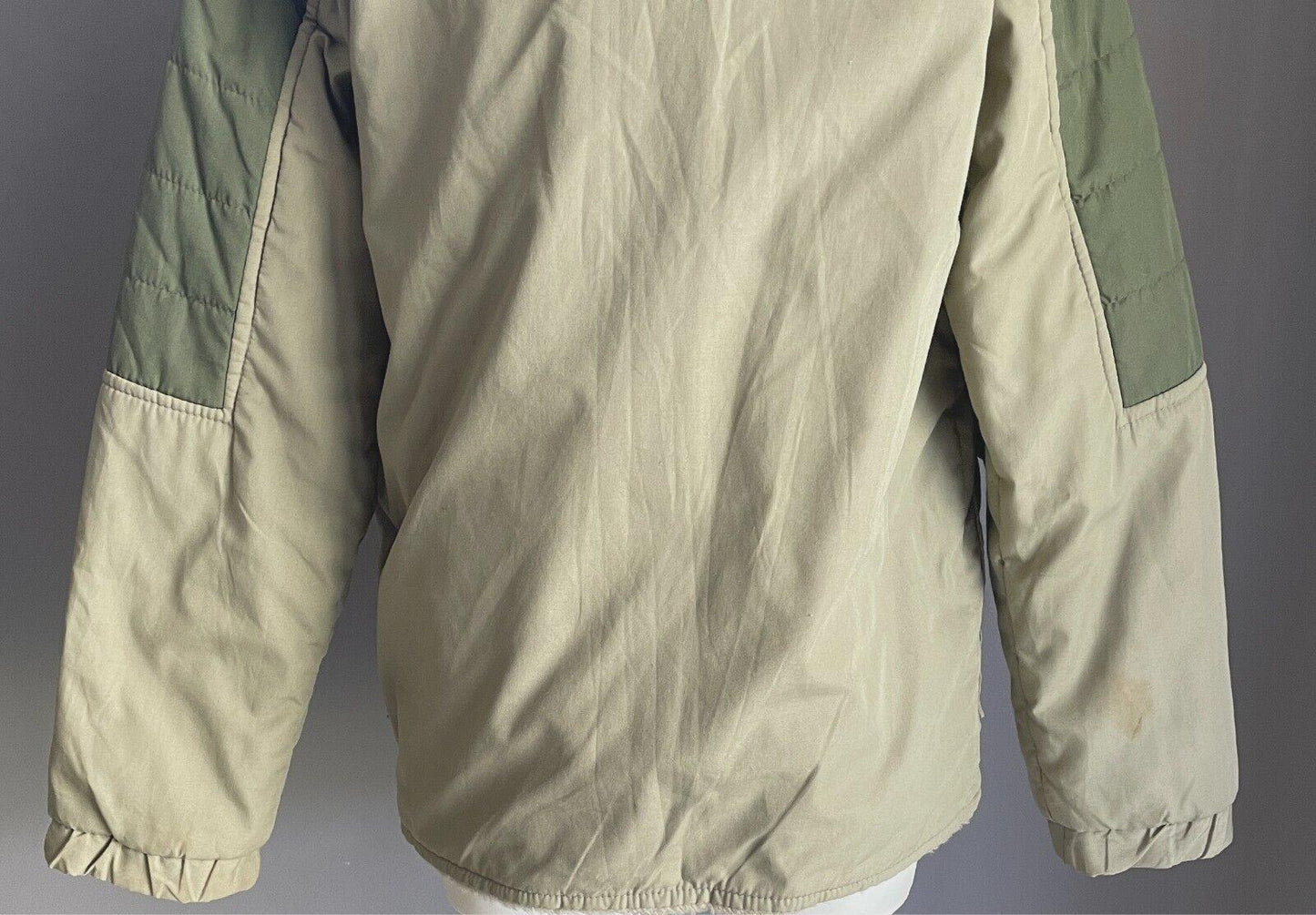 COLDWINDS Boys Jacket Parka Anorak Khaki Sherpa Lined Size 12 Warm Hoody 1970'S