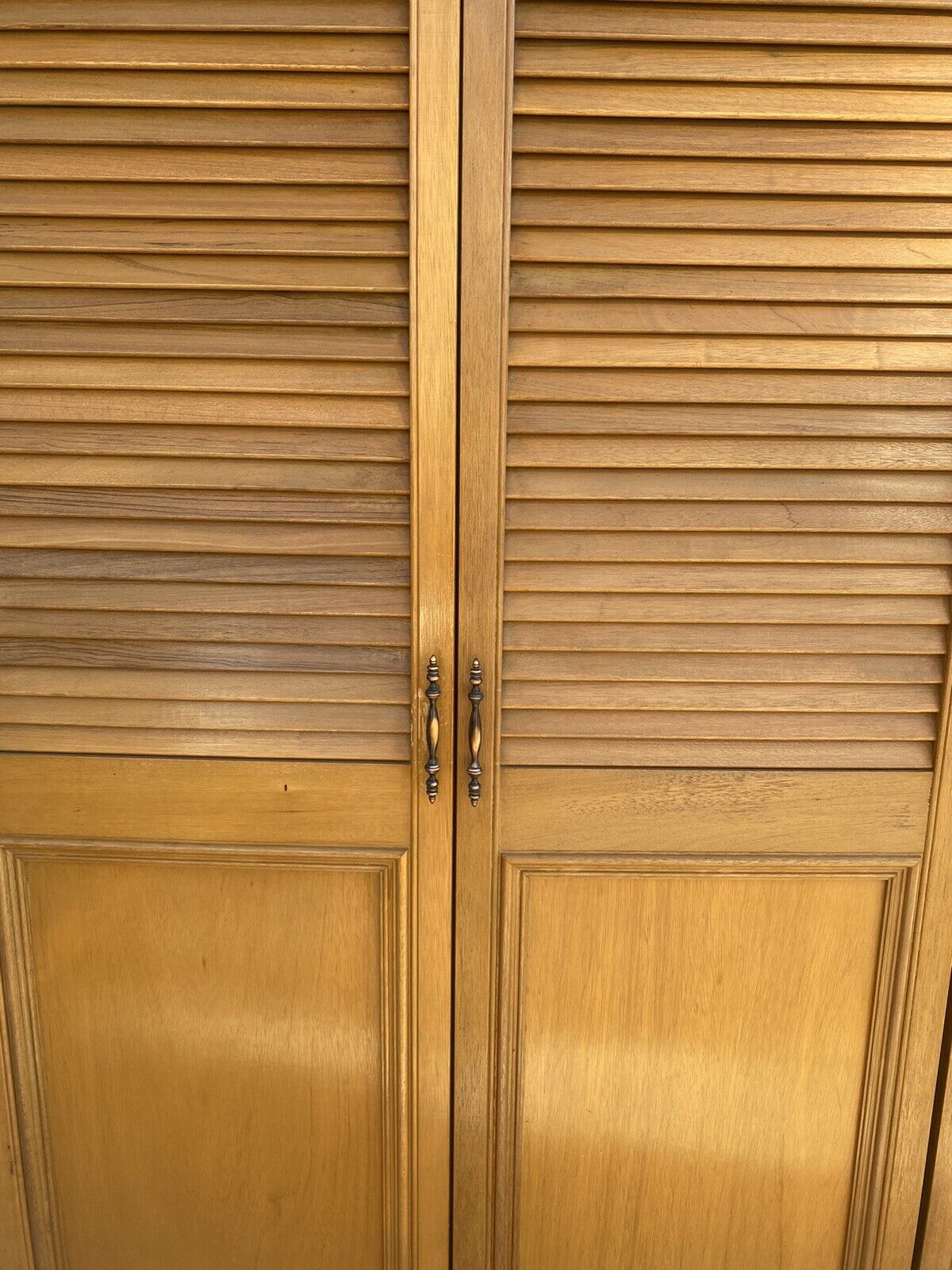 4 x French Louvre Door 203x52cm Wood Bifold Louvres Shutters Wainscoting Hampton