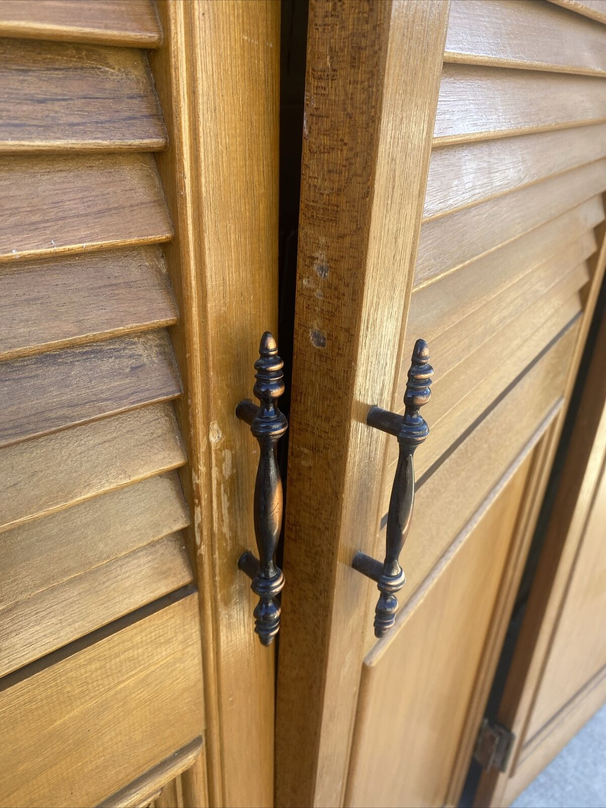 4 x French Louvre Door 203x52cm Wood Bifold Louvres Shutters Wainscoting Hampton