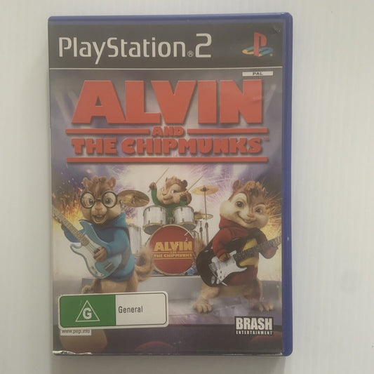 Playstation 2 ALVIN AND THE CHIPMUNKS PS2 Original Case Booklet Disc Set 2007