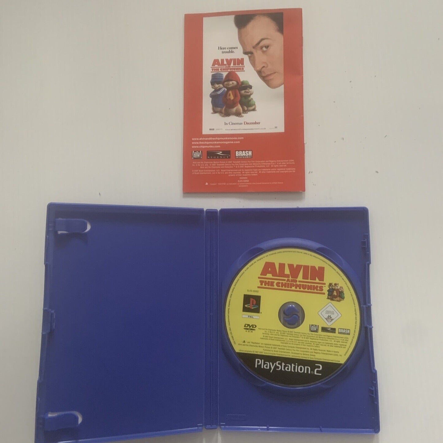Playstation 2 ALVIN AND THE CHIPMUNKS PS2 Original Case Booklet Disc Set 2007