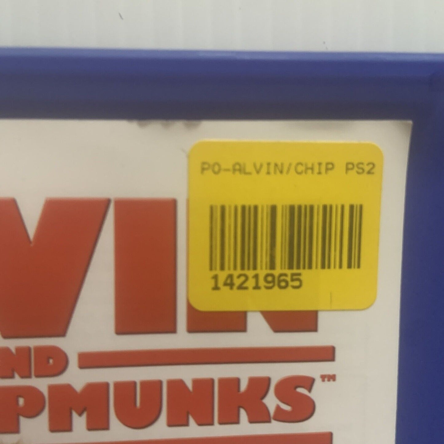 Playstation 2 ALVIN AND THE CHIPMUNKS PS2 Original Case Booklet Disc Set 2007