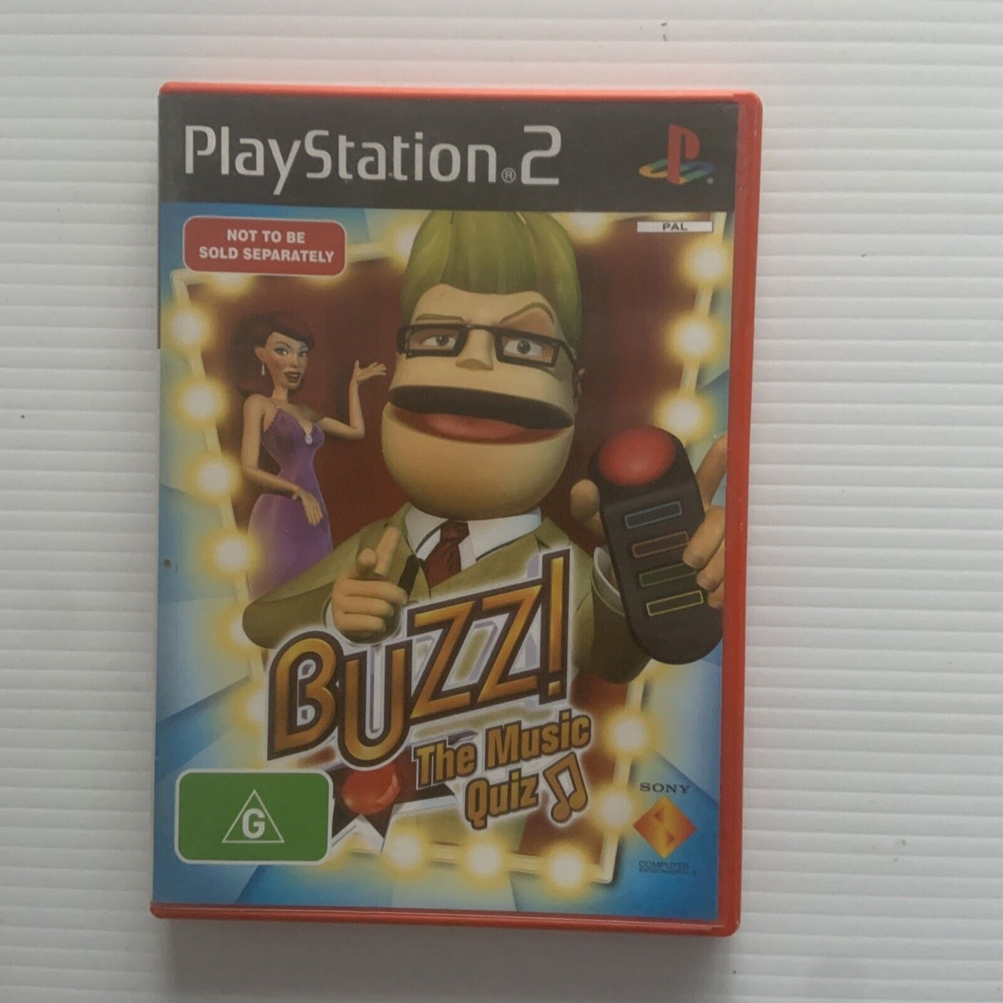 Playstation 2 BUZZ THE MUSIC QUIZ Sony PS2 Video Games PAL BUZZ!