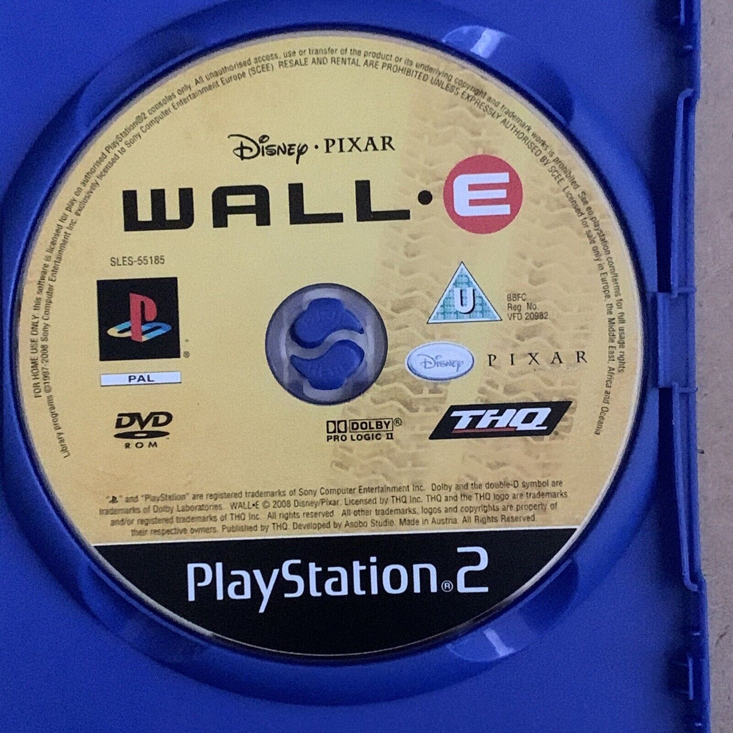 PlayStation 2 WALL.E Disney Pixar Animation PS2 THQ Robot Adventure G Wall E