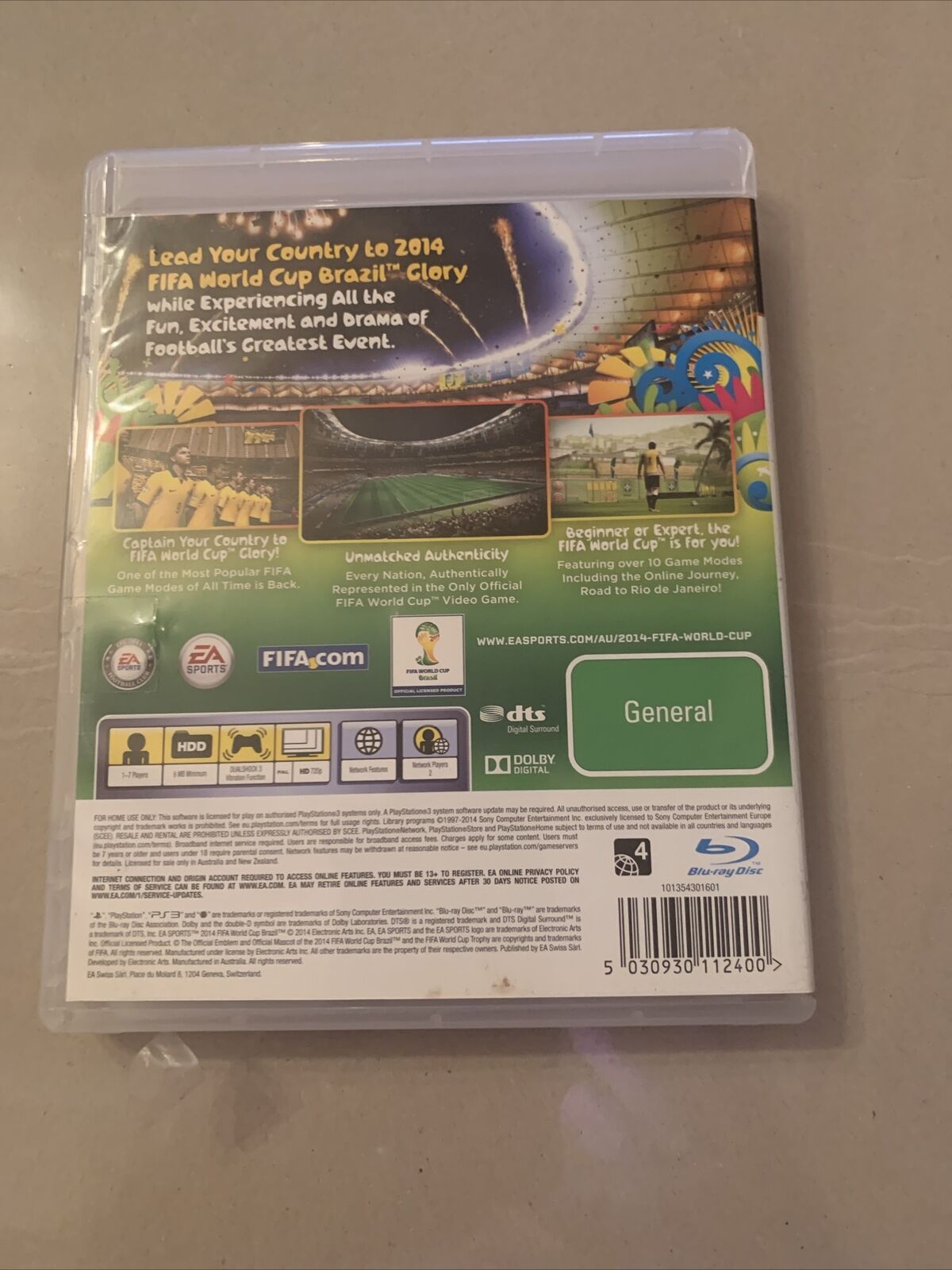 PlayStation 3 2014 FIFA World Cup Brazil PS3 Sony Soccer Football + Manual