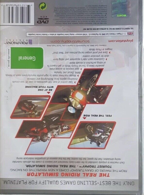 PlayStation 2 TOURIST TROPHY For PS2 PAL Sony Real Riding Simulator