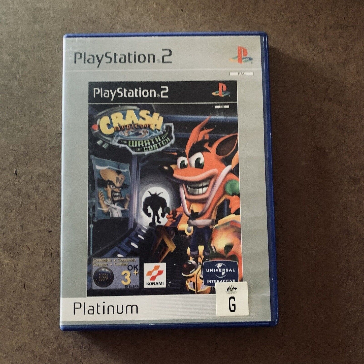 PlayStation 2 CRASH BANDICOOT The Wrath of Cortex Platinum PS2 Animated Game