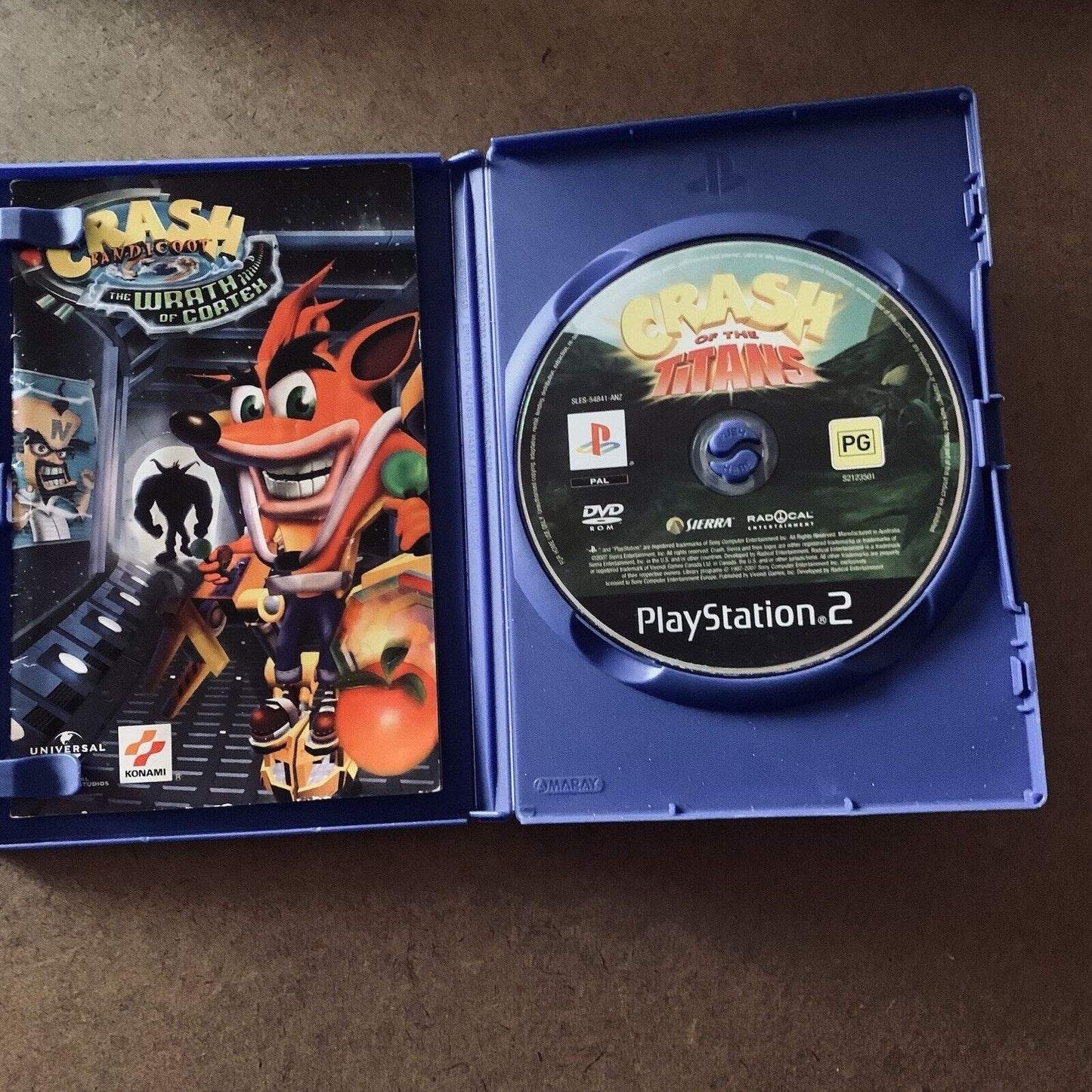 PlayStation 2 CRASH BANDICOOT The Wrath of Cortex Platinum PS2 Animated Game