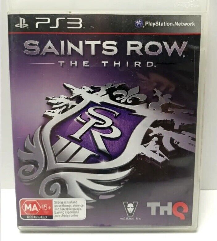 Playstation 3Sony SAINTS ROW The Third Action PS3 Violence +  Manual Game