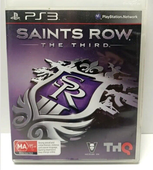 Playstation 3Sony SAINTS ROW The Third Action PS3 Violence +  Manual Game