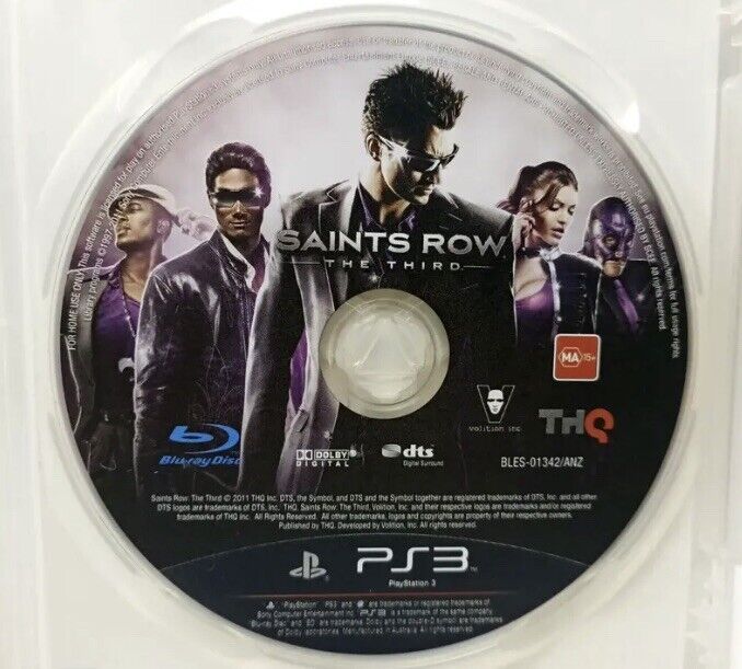 Playstation 3Sony SAINTS ROW The Third Action PS3 Violence +  Manual Game