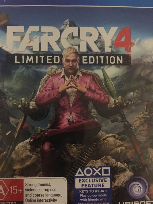 PlayStation 4 PS4 FAR CRY 4 Limited Edition PS4 Game  New Unsealed + Booklet
