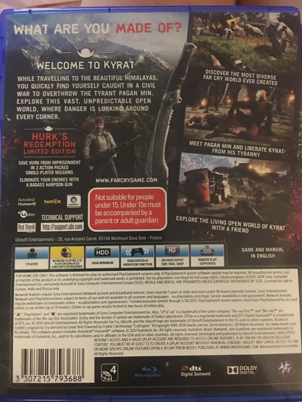 PlayStation 4 PS4 FAR CRY 4 Limited Edition PS4 Game  New Unsealed + Booklet
