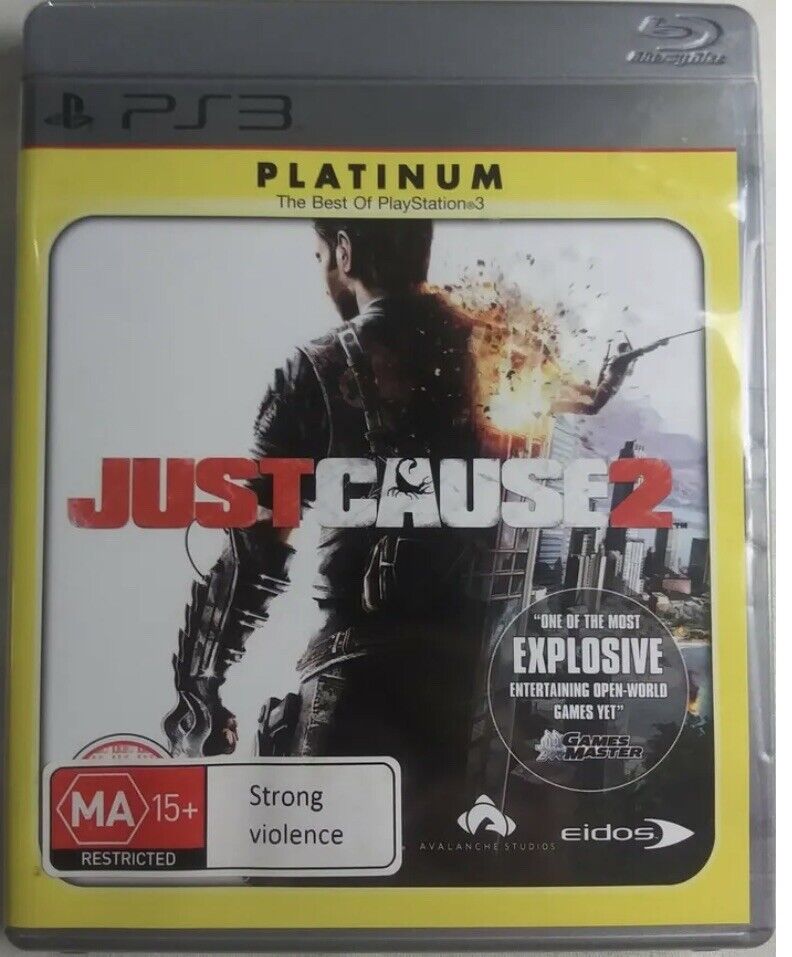 PlayStation 3 JUST CAUSE 2 Platinum PS3 Game Explosive Action Adventure
