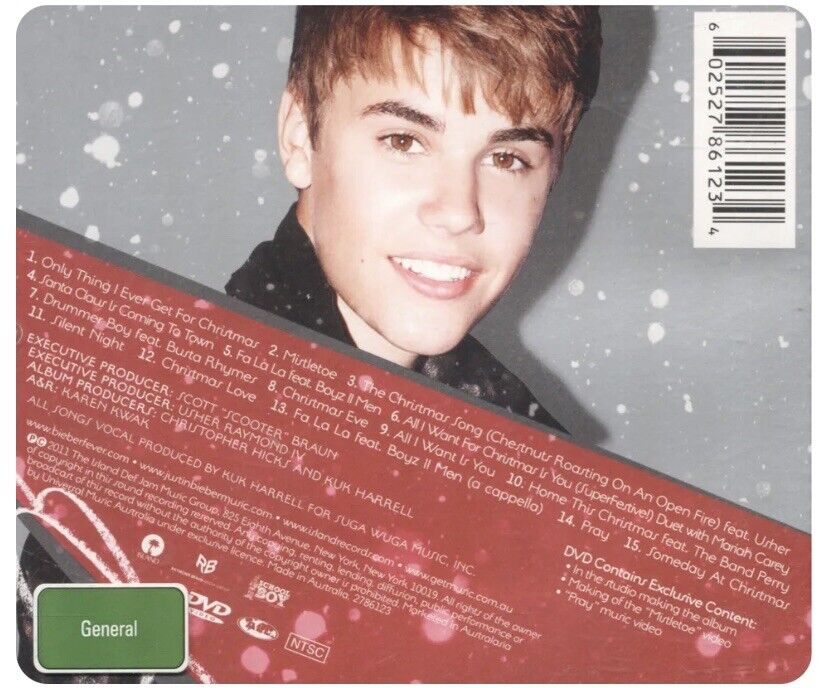 CD & DVD JUSTiN BIEBER Under The Mistletoe Deluxe Edition Music Christmas Xmas