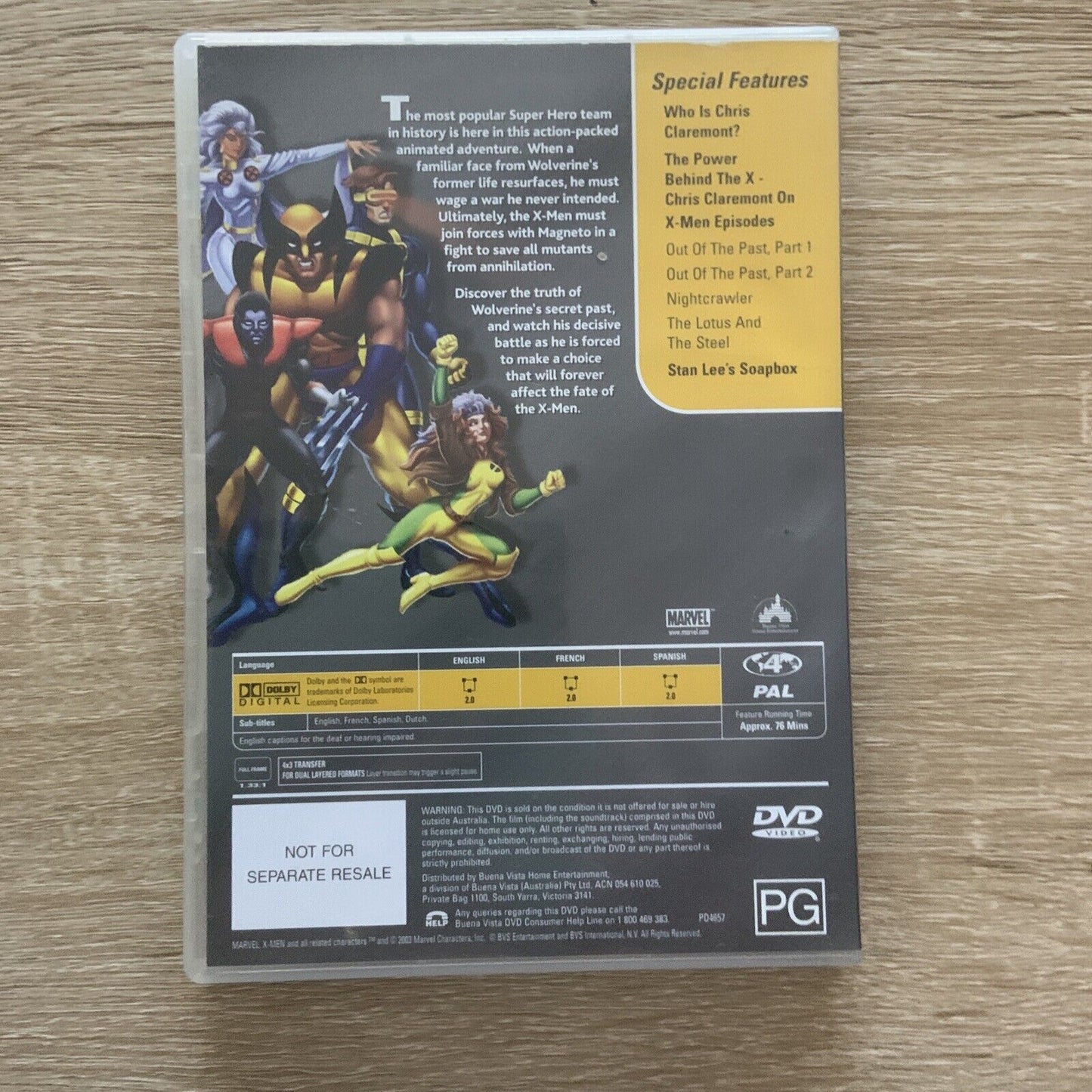 DVD Marvel X-MEN The Legend of Wolverine  Animation Action Movie