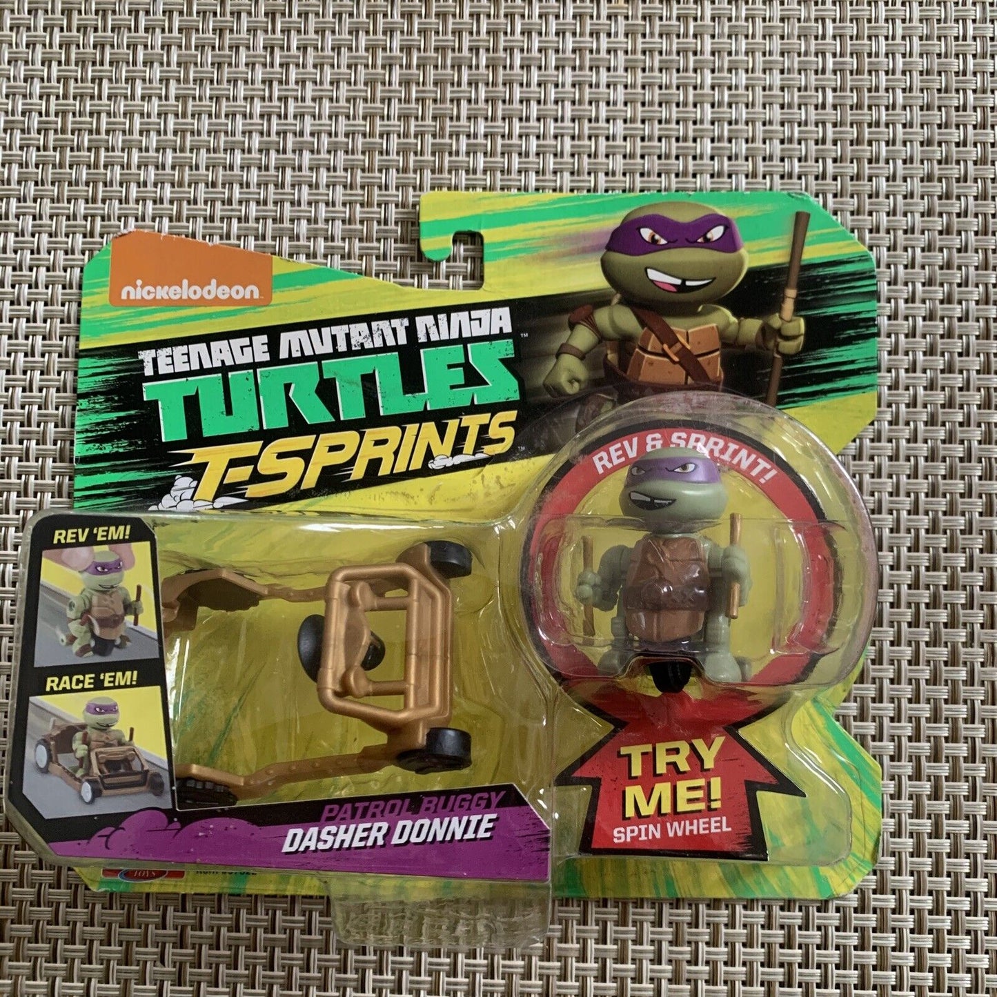 Toy T Sprints DASHER DONNIE Ninja Turtles Donatello Rev Sprint Patrol Buggy 2015