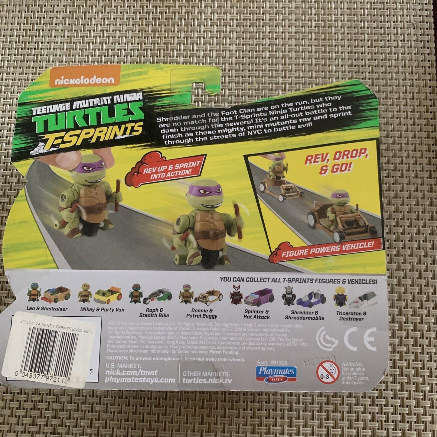 Toy T Sprints DASHER DONNIE Ninja Turtles Donatello Rev Sprint Patrol Buggy 2015