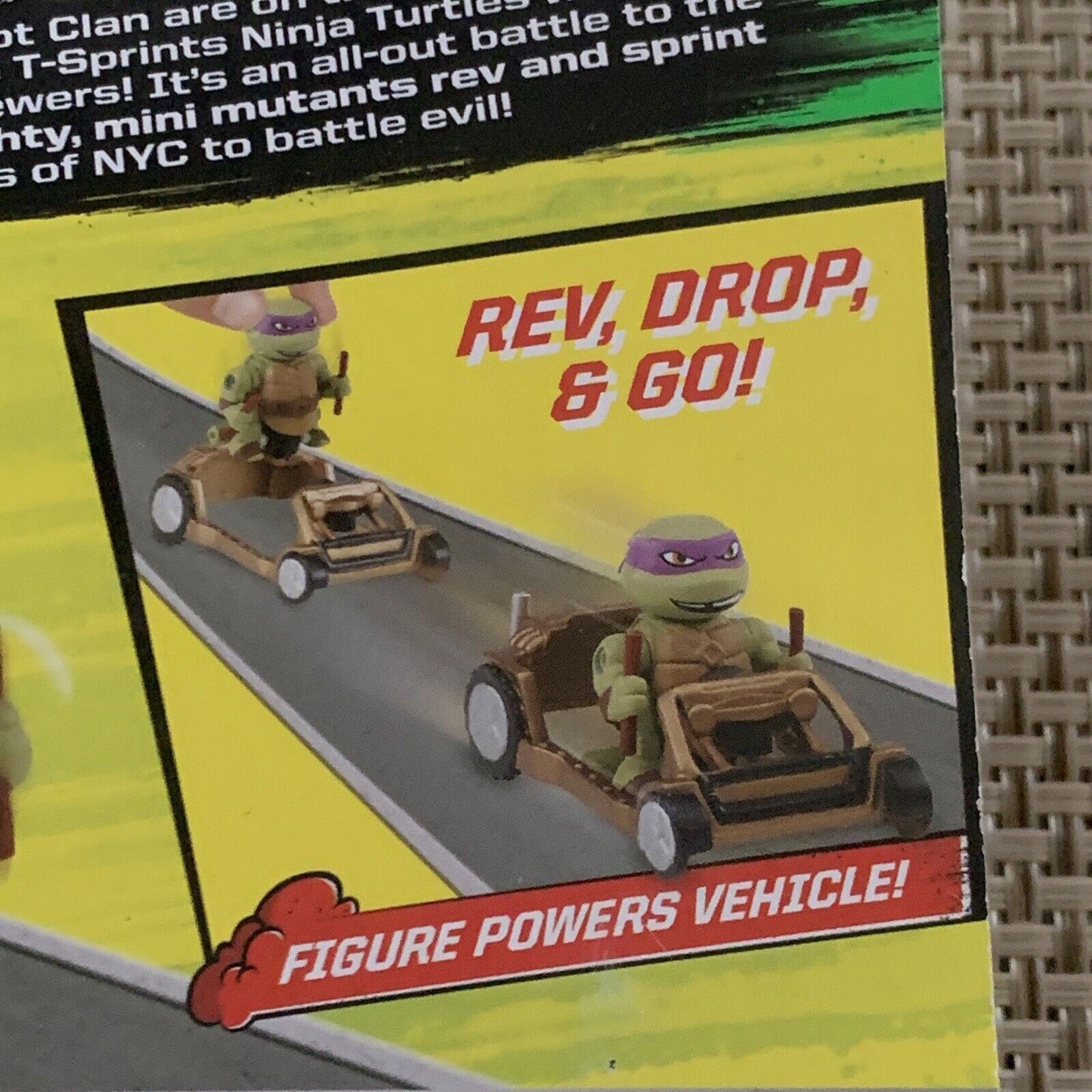Toy T Sprints DASHER DONNIE Ninja Turtles Donatello Rev Sprint Patrol Buggy 2015