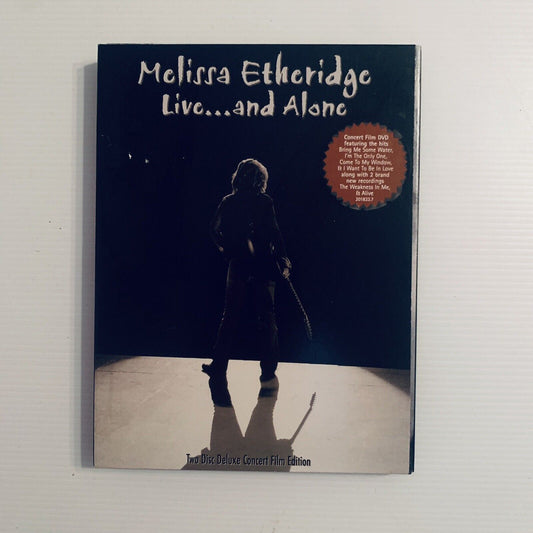 DVD 2 Disc Melissa Etheridge Live...and Alone Collectors Set Concert Flip Case