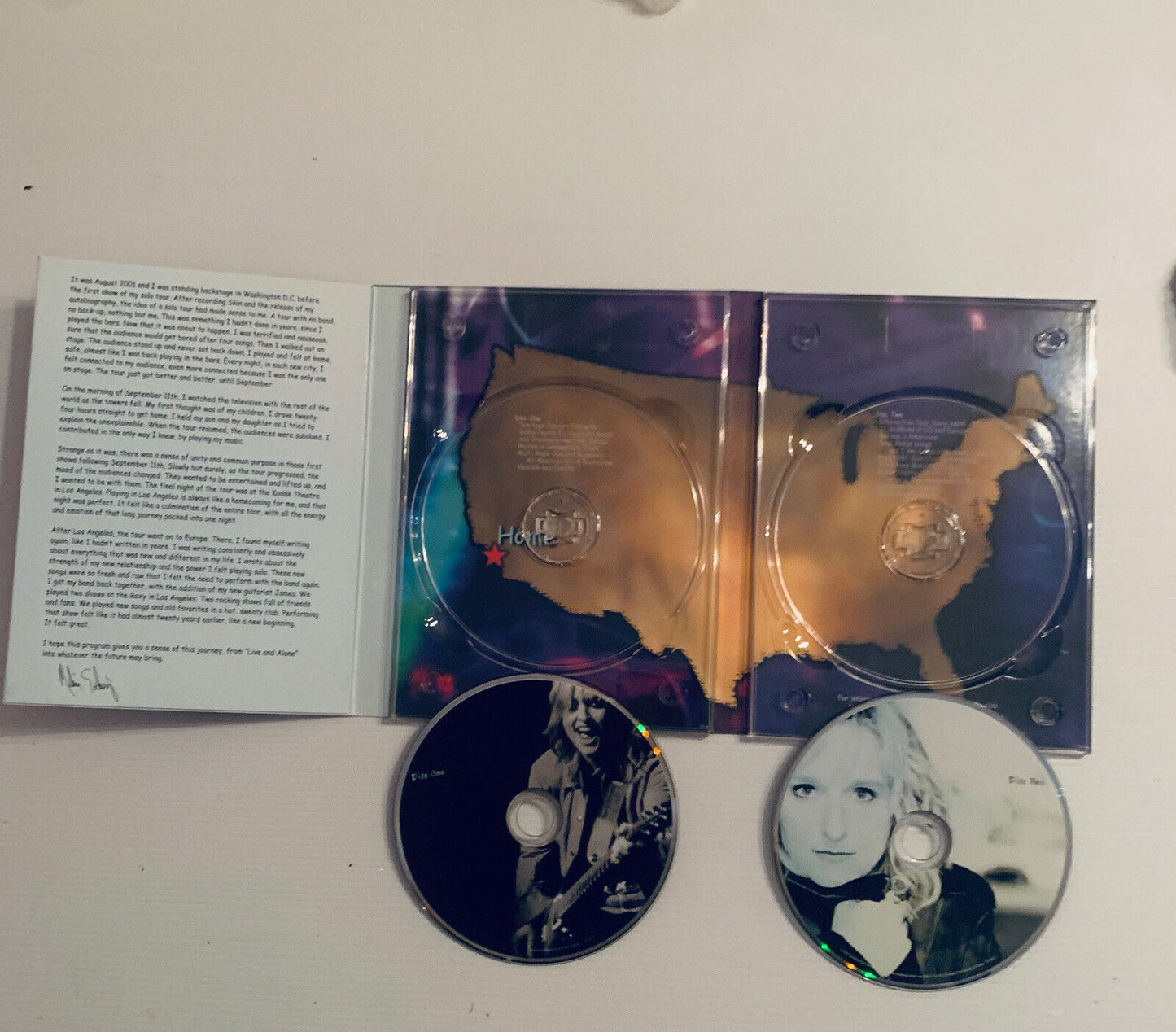 DVD 2 Disc Melissa Etheridge Live...and Alone Collectors Set Concert Flip Case