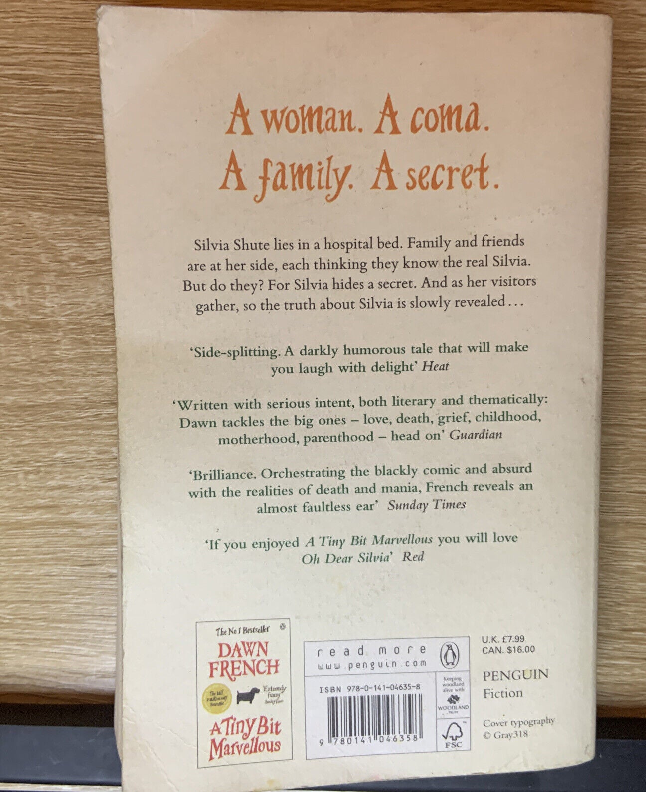PB OH DEAR SYLVIA by Dawn French Paperback Penguin 2013 Black Comedy Humour Book