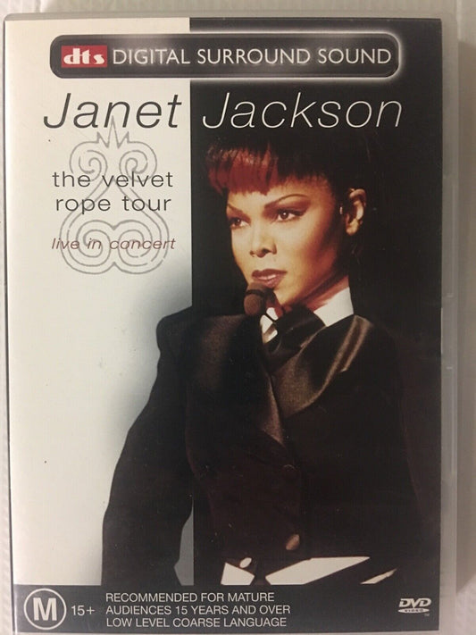 DVD Janet Jackson The Velvet Rope Tour  Live In Concert Music DVD