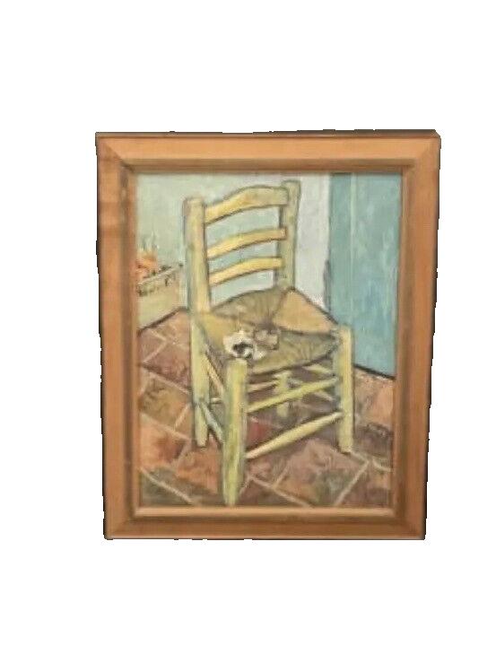 Framed The Chair And The Pipe 1888 Arles Impressionist Painting VINCENT VAN GOGH