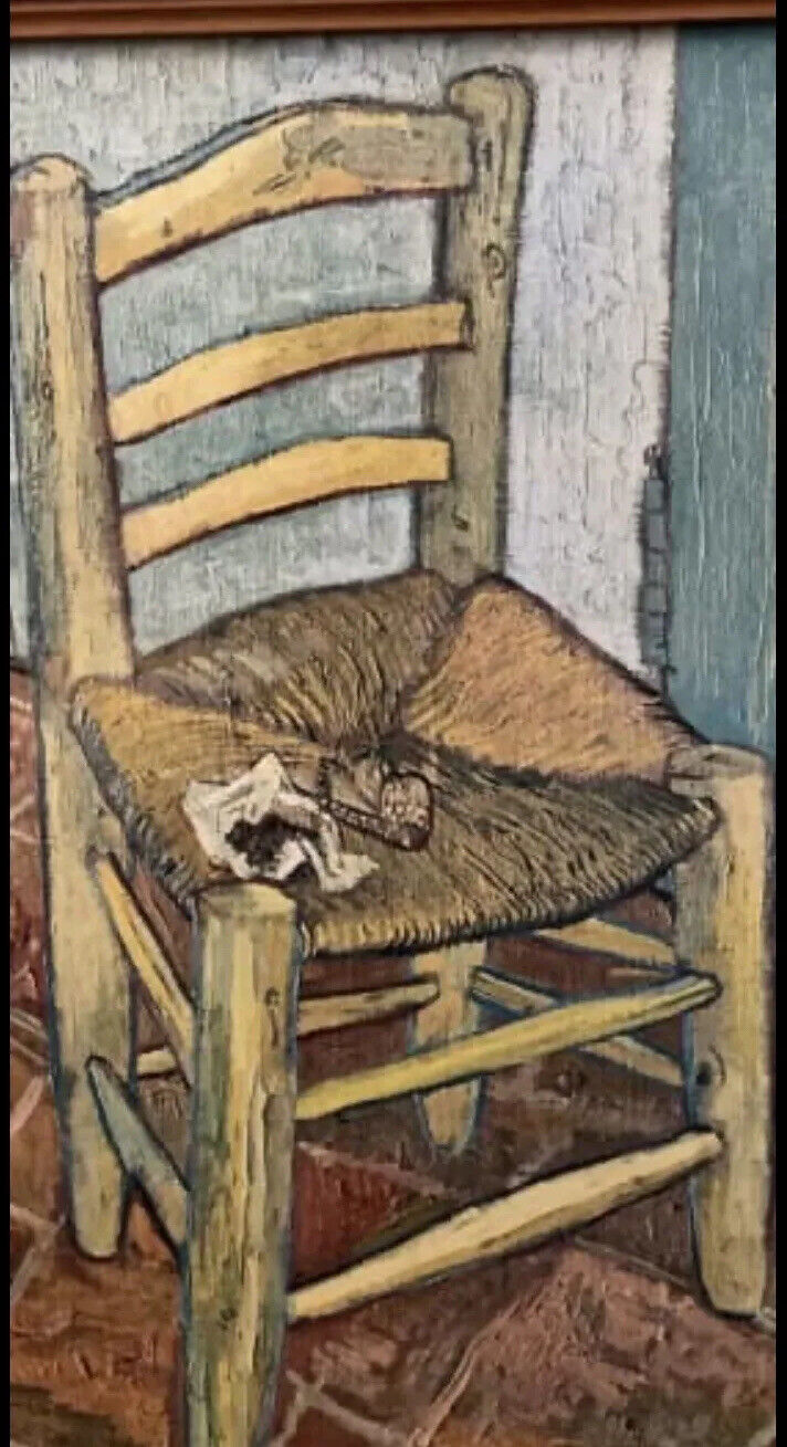Framed The Chair And The Pipe 1888 Arles Impressionist Painting VINCENT VAN GOGH
