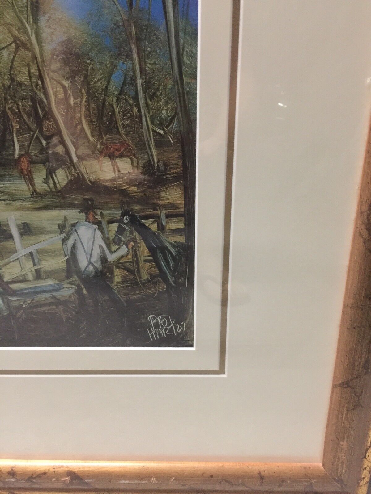 Framed Print PRO HART Knocking Around Wall Art Henry Lawson” Classic with Glass