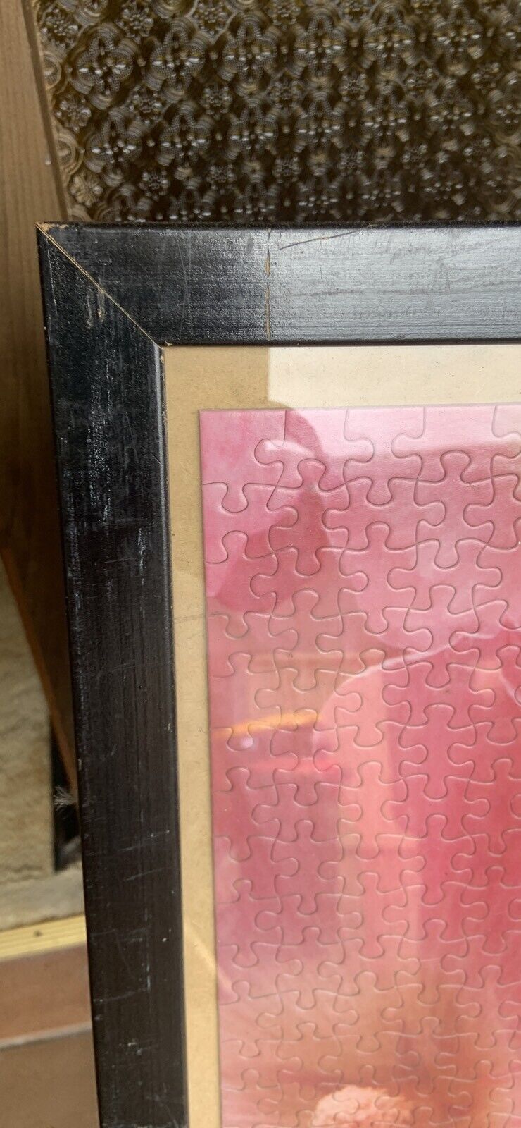 Framed Jigsaw Puzzle ANNE GEDDES + Rat Pack POSTER on Backside Glazed Wood Frame