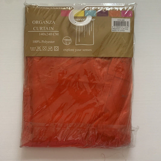 2x H E M A 1 Piece Organza CURTAIN Tab Top 140 x 240cm Polyester Yatsal HEMA NEW