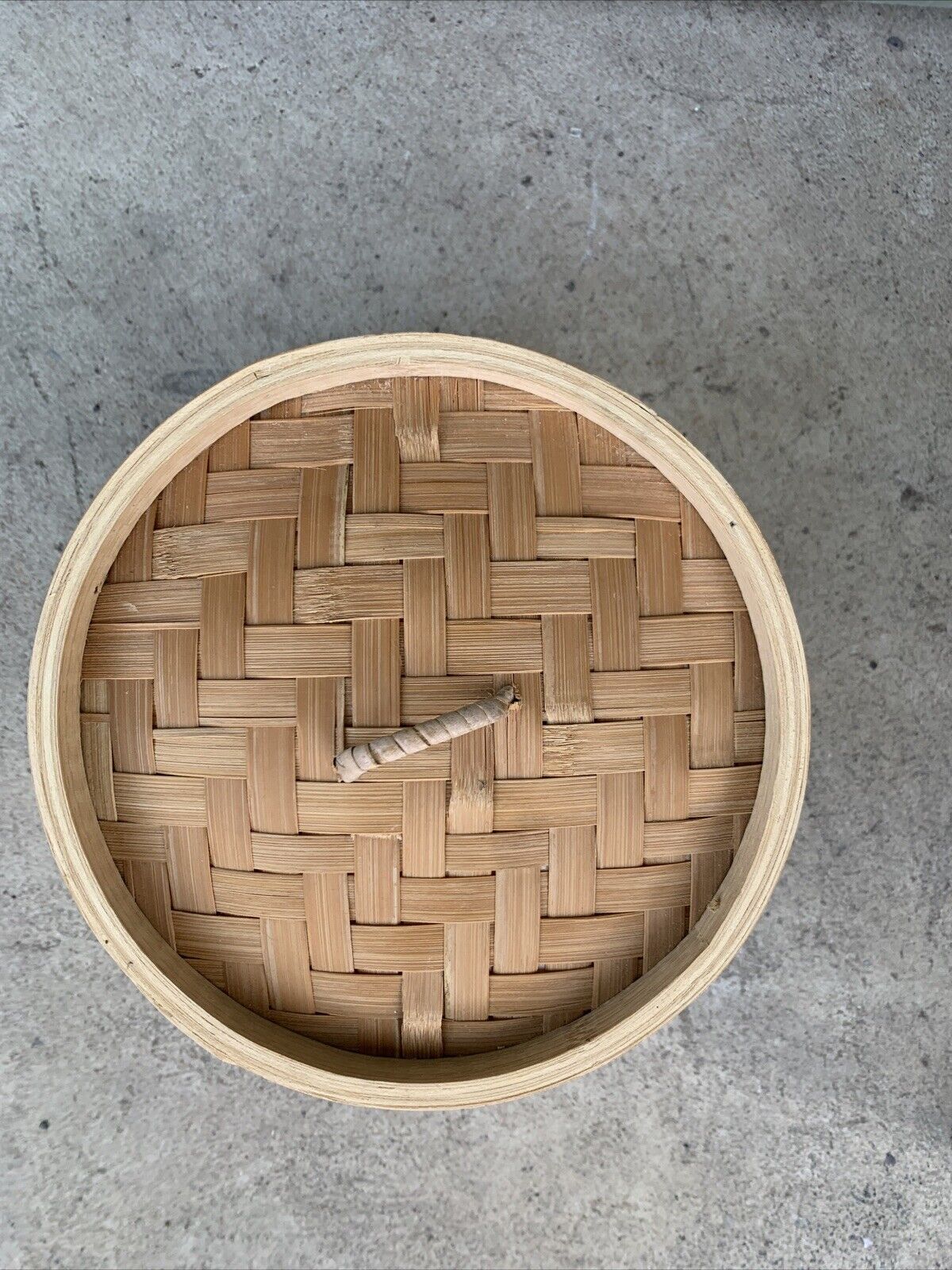 Natural Bamboo Steamer 2 Basket Lid Food Cooker Fish Dumpling Dim Sim Sum  18cm