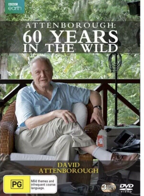 DVD Attenborough 60 Years In The Wild  BBC 2013 Set David Luke née 3 Disc Set