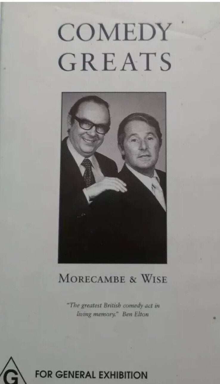 VHS COMEDY GREATS  Morecambe & Wise Video Tape English Humour Duo BBC Vintage TV