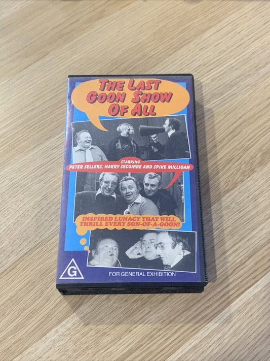 VHS THE LAST GOON SHOW OF ALL Video Tape Peter Sellers Comedy Movie Vintage BBC