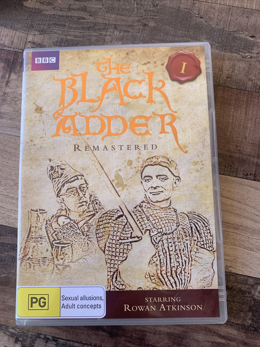DVD BLACK ADDER Vol 1 Remastered 2009 Rowan Atkinson Comedy R 4 BBC 6 Episodes