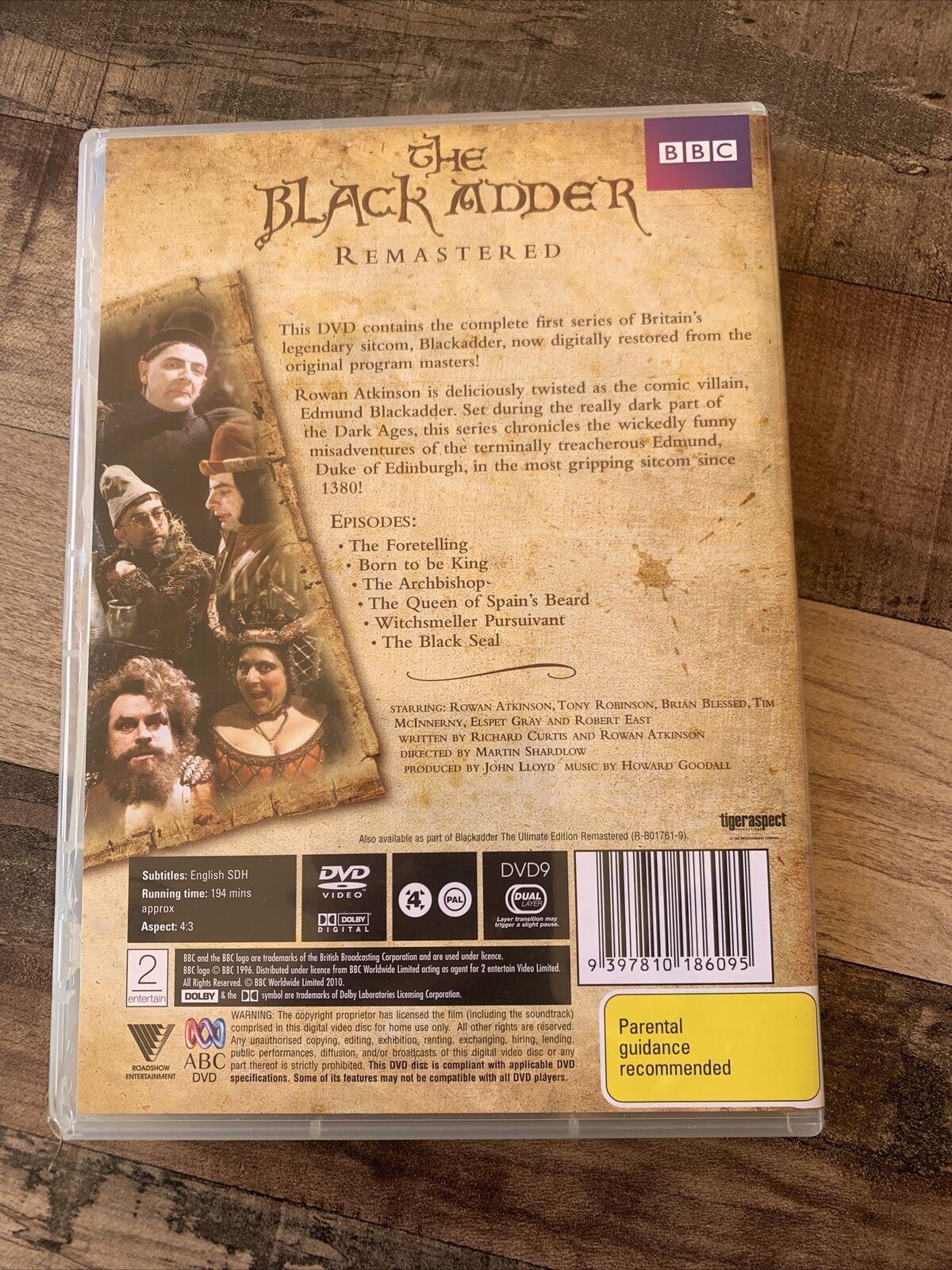 DVD BLACK ADDER Vol 1 Remastered 2009 Rowan Atkinson Comedy R 4 BBC 6 Episodes