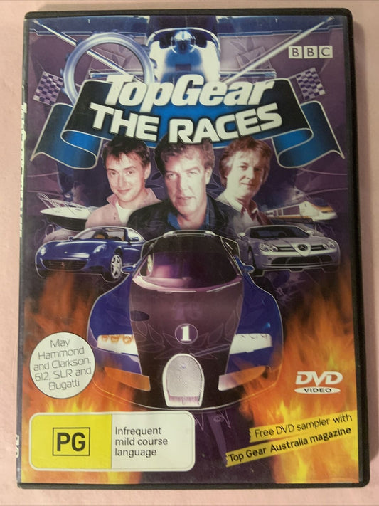 DVD TOP GEAR The Races Slimcase Clean Disc BBC Sampler Promo Cars Automobiles