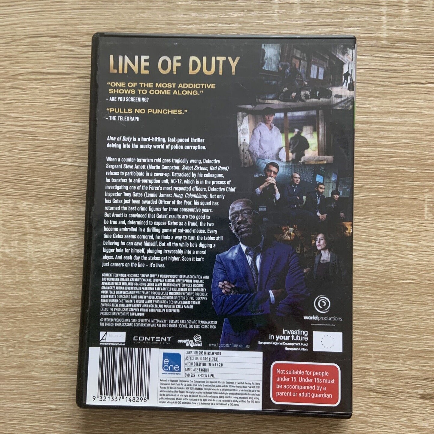 DVD LINE OF DUTY Series One 1 R4 PAL MA15+ BBC TV Series